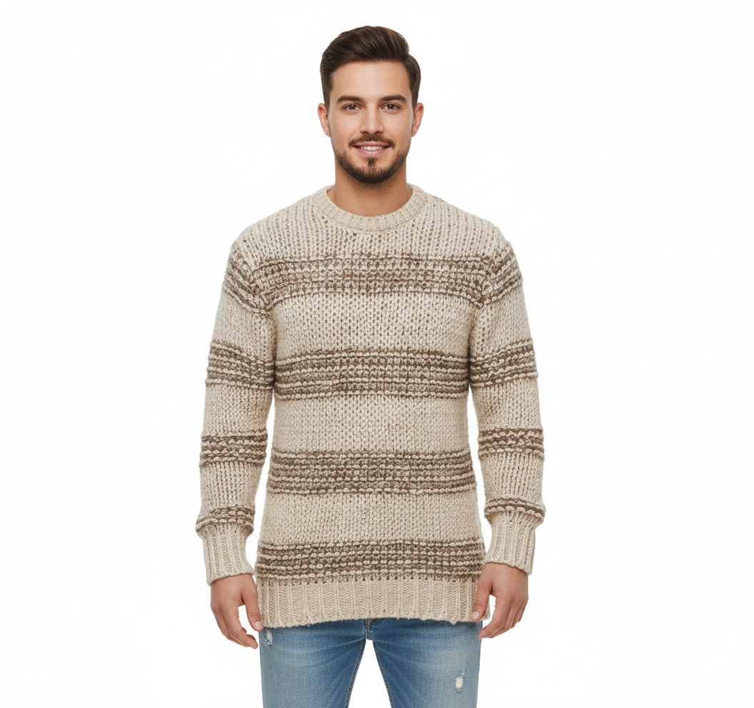 Aero Sweter Męski – Gruby, Ciepły i Komfortowy Sweter w Nowoczesnym, Eleganckim Stylu