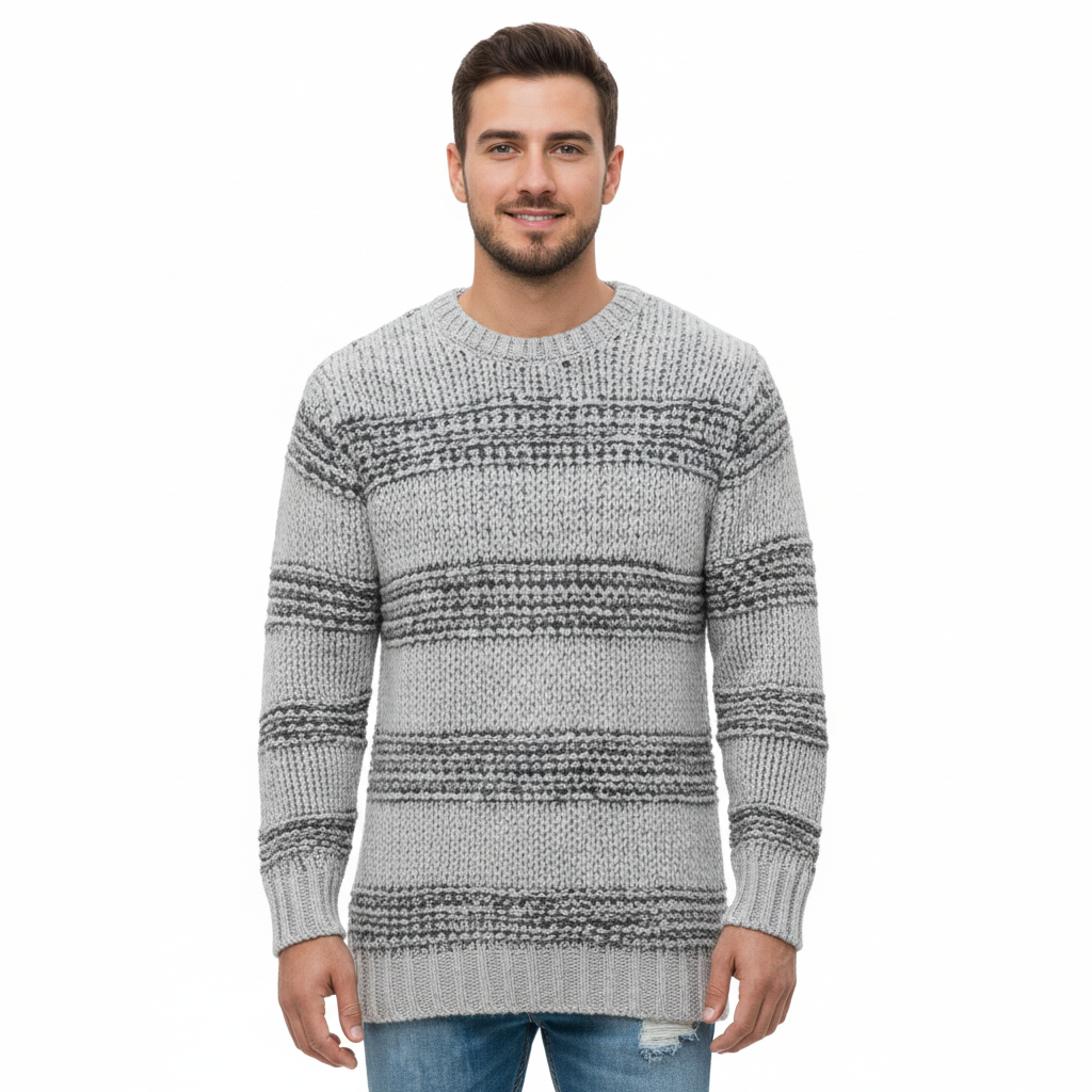 Aero Sweter Męski – Gruby, Ciepły i Komfortowy Sweter w Nowoczesnym, Eleganckim Stylu